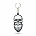 Bearded Skull Keychain