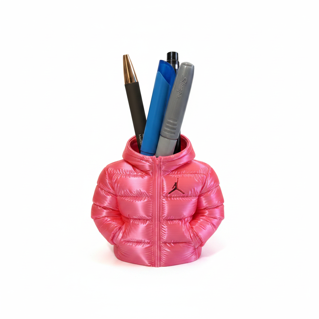 Jordan Puffer Jacket Pencil Holder - 3D Printed