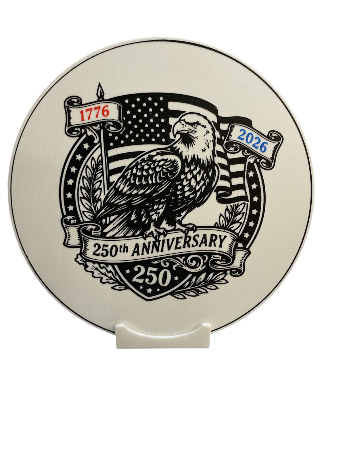 3D printed 250th anniversary eagle patriotic plaque