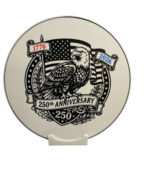 3D printed 250th anniversary eagle patriotic plaque