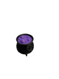 Purple and black 3D printed cauldron tea light holder