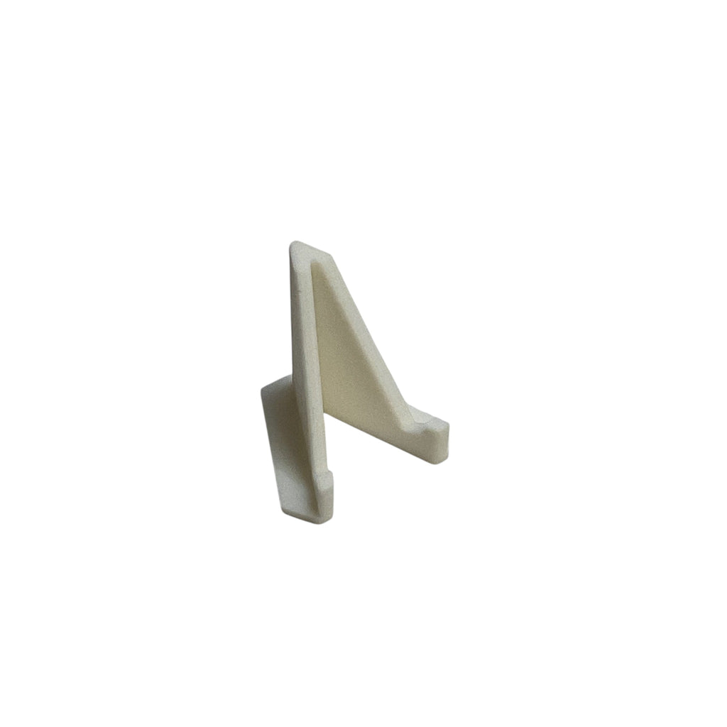 White 3D printed coin display stand