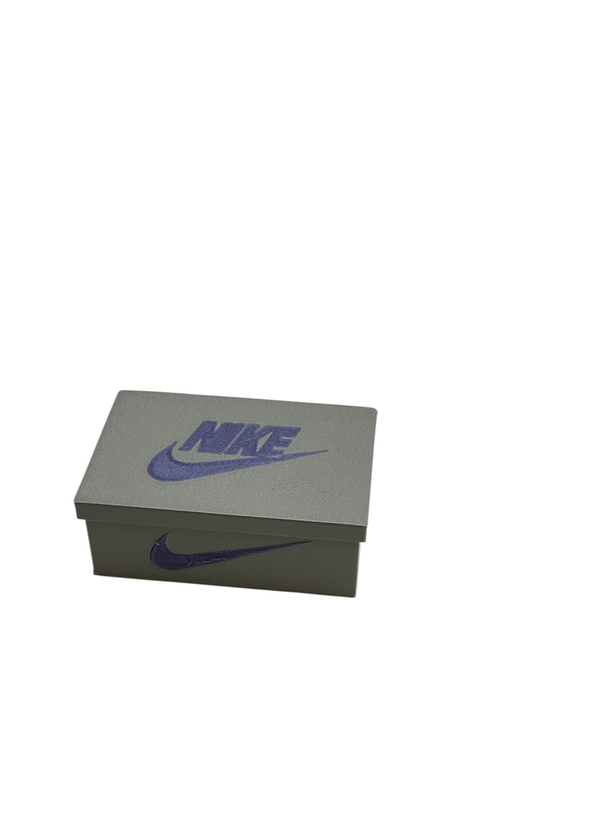 Gray 3D printed storage box with lid
