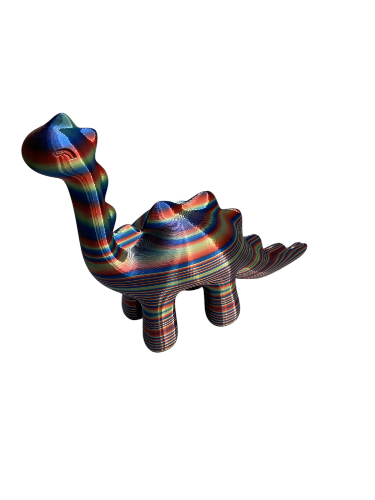 Colorful 3D printed camel figurine