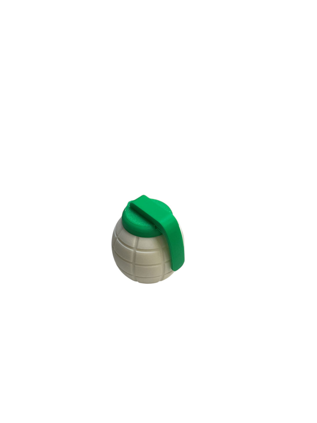 Green 3D printed ribbed storage container