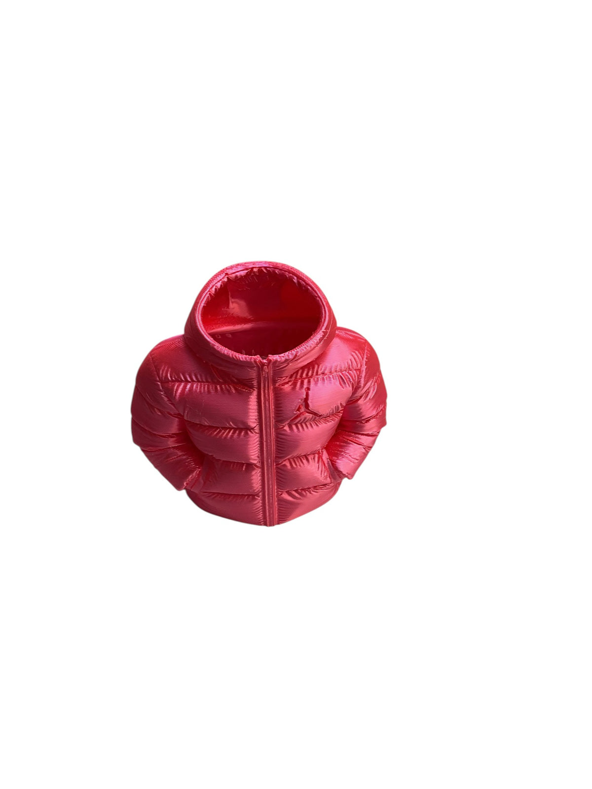 Pink 3D printed puffer jacket pencil holder